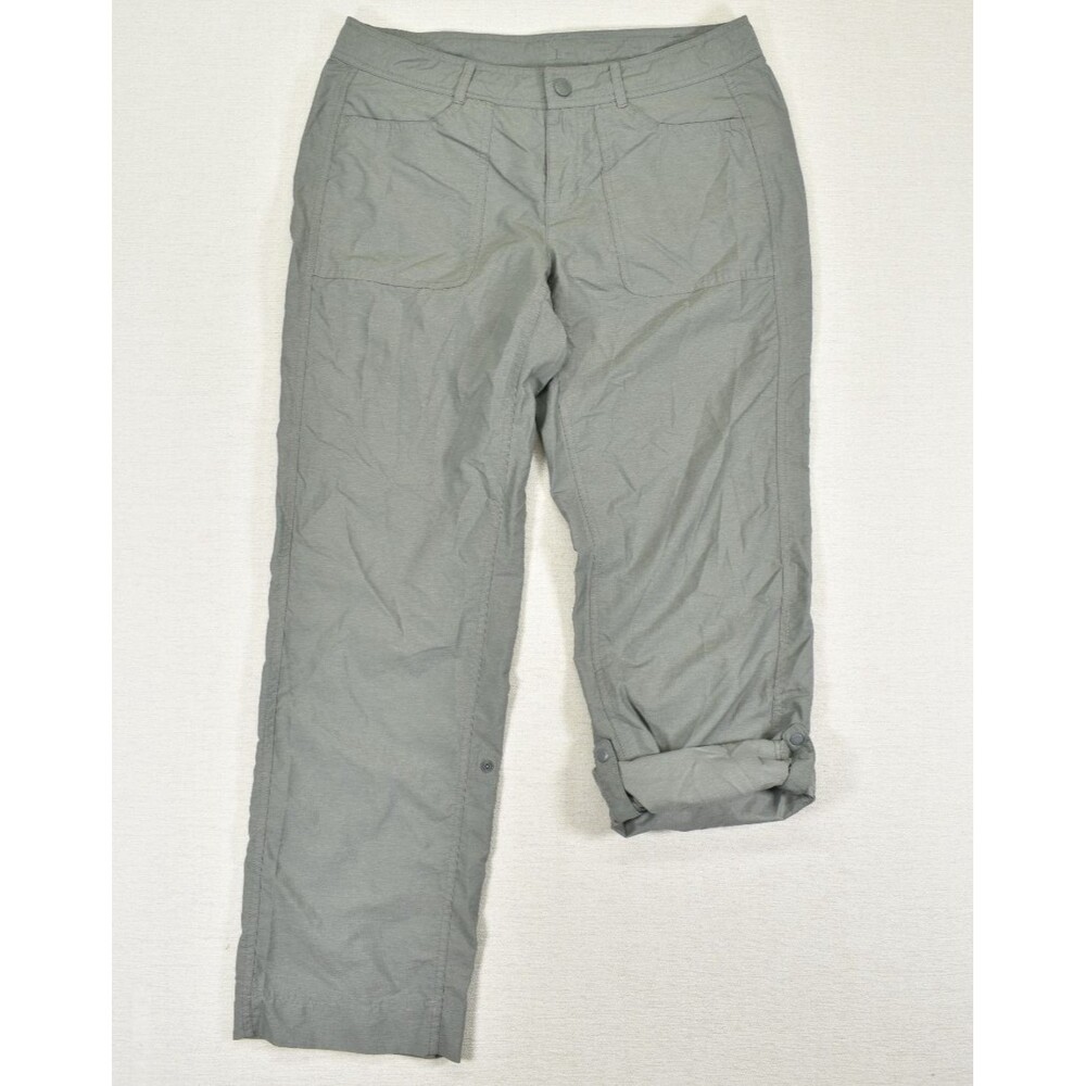 The North Face Horizon 2.0 Convertible Roll Up Pants Women 8 Short Green Khaki